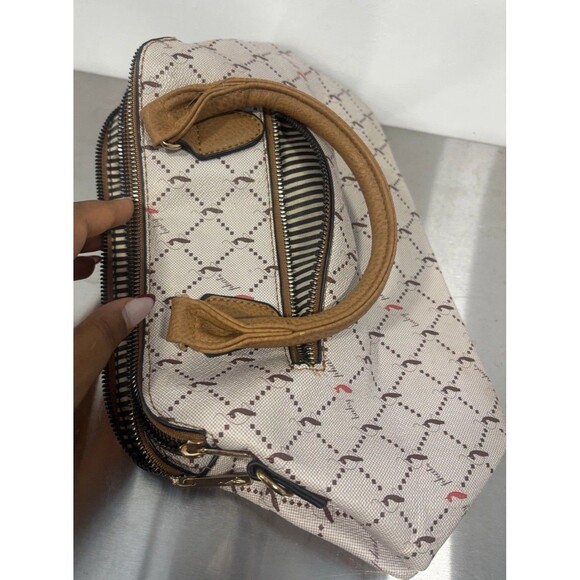 Vintage Retro Y2K 2000s Purse Cat Pattern Baby Phat Small Arm Tote by Kimora Lee - Picture 4 of 8